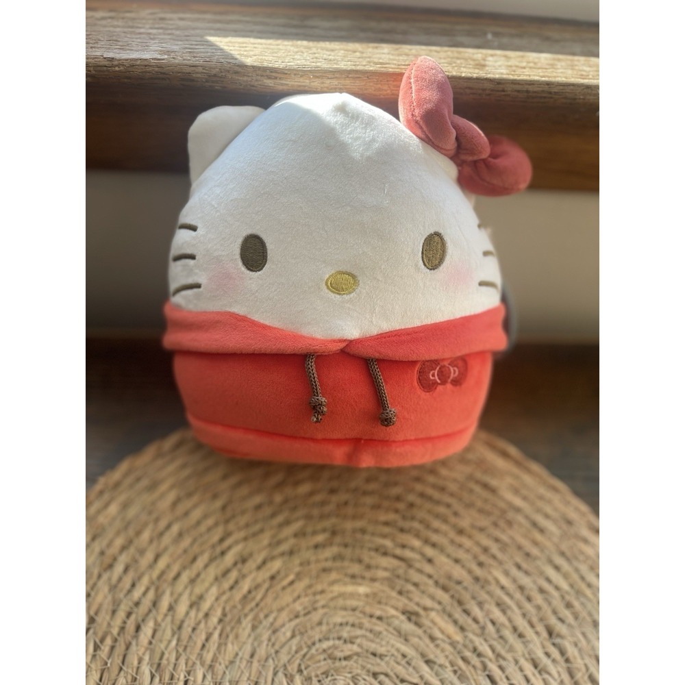 Hello Kitty Squishmallows Hoodie Plush 8" Sanrio Red Pink EUC‎ - Picture 4 of 4